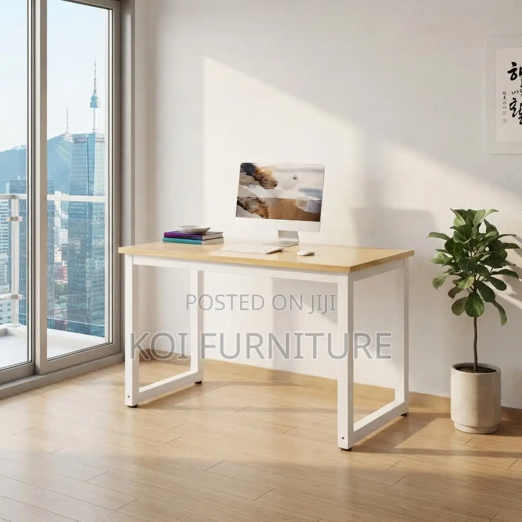 Office Desk; 120CM Wooden Home Office PC Sturdy Desk