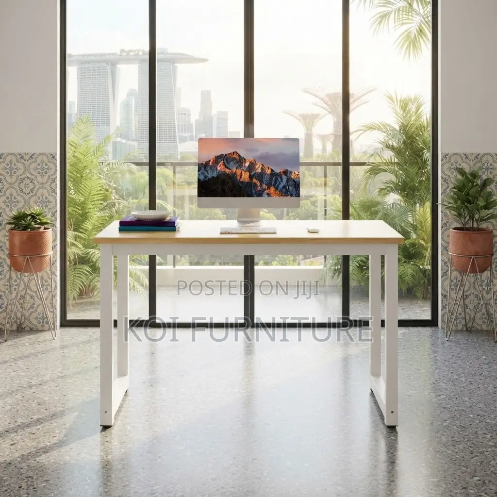 Office Desk; 120CM Wooden Home Office PC Sturdy Desk