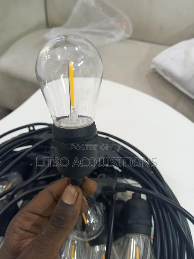 20M Outdoor LED String Lights With Bulbs | Decorative Garden Lights - thumbnail 2