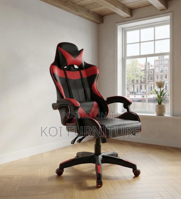 Office Chairs; High Backrest Leather Studios Ergonomic Gamers Seat - main view