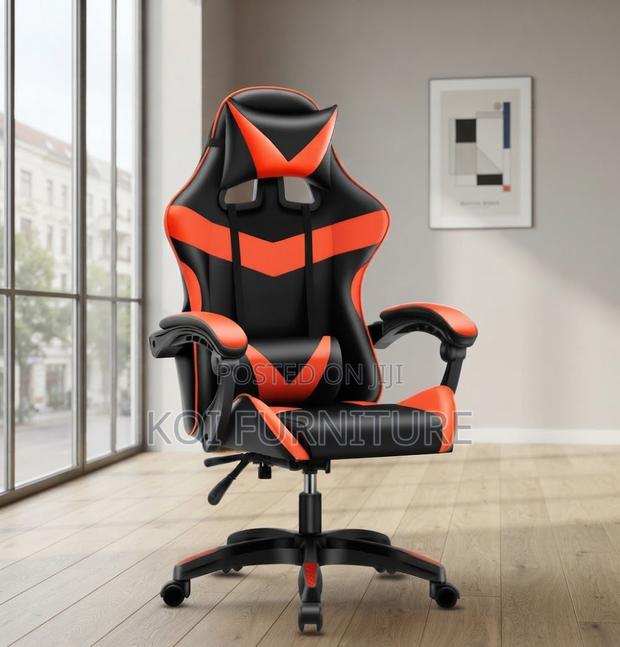 Office Chairs; High Backrest Leather Studios Ergonomic Gamers Seat - thumbnail 2