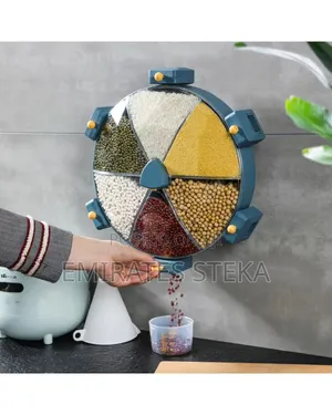 6 Grid Rotating Cereal Dispenser