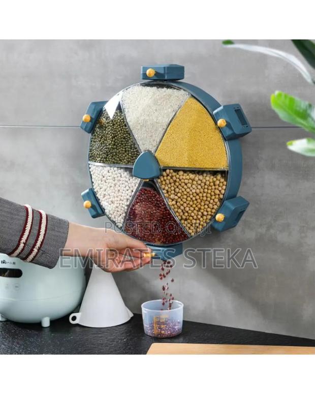 6 Grid Rotating Cereal Dispenser