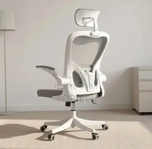 Office Chair : High Back Gray Swivel Chair