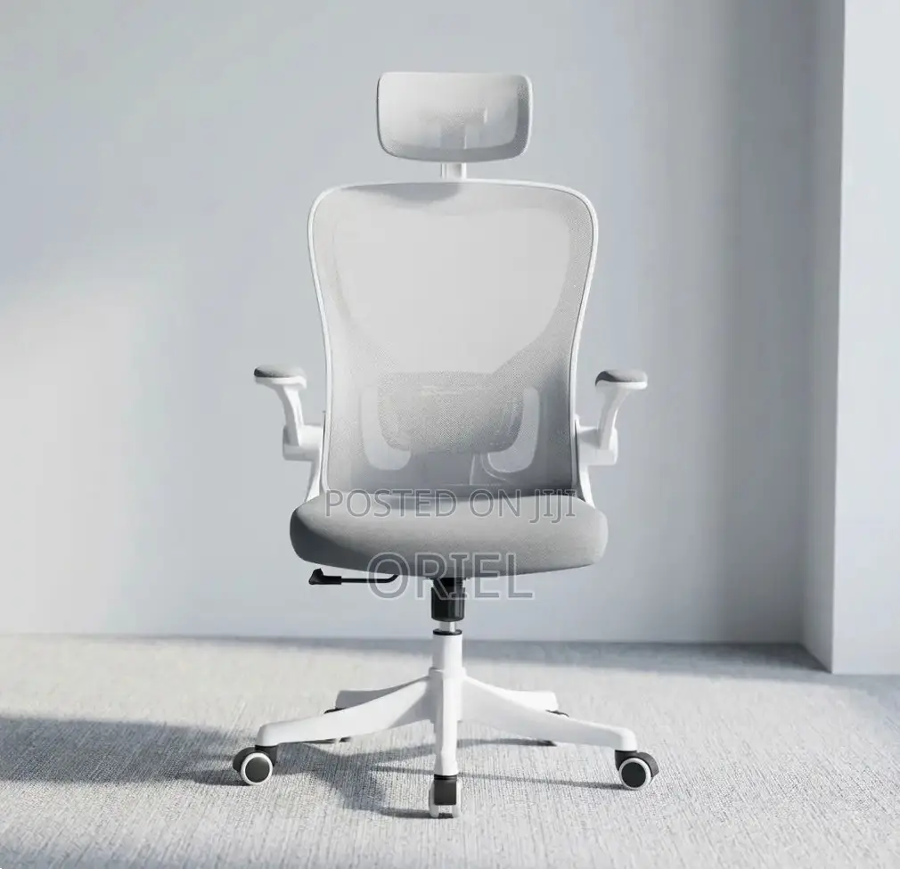 Office Chair : High Back Gray Swivel Chair