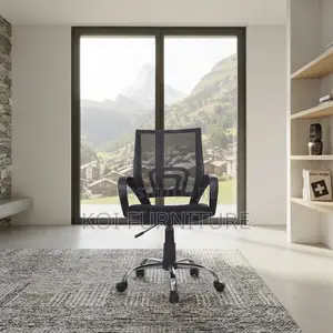 Office Chairs; Black Clerical Secretarial Mid Backrest Seats