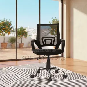 Office Chairs; Black Clerical Secretarial Mid Backrest Seats