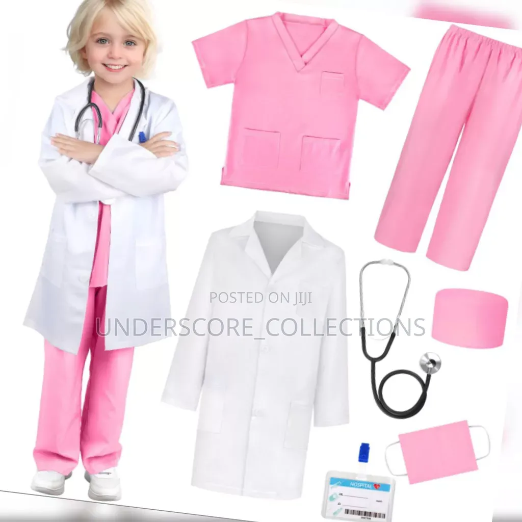 Pink Kids Doctor Costume