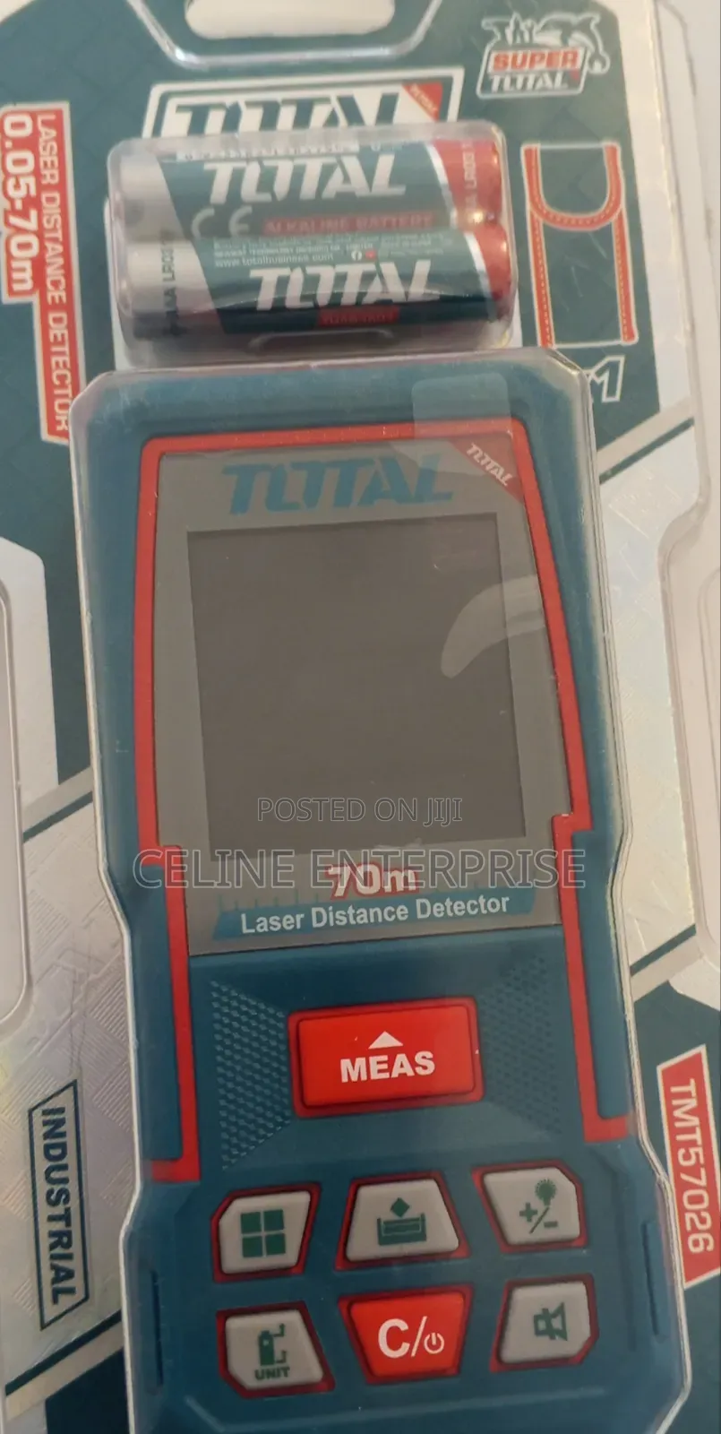 TOTAL 70M Digital Laser Distance Meter – Construction Measuring Tool
