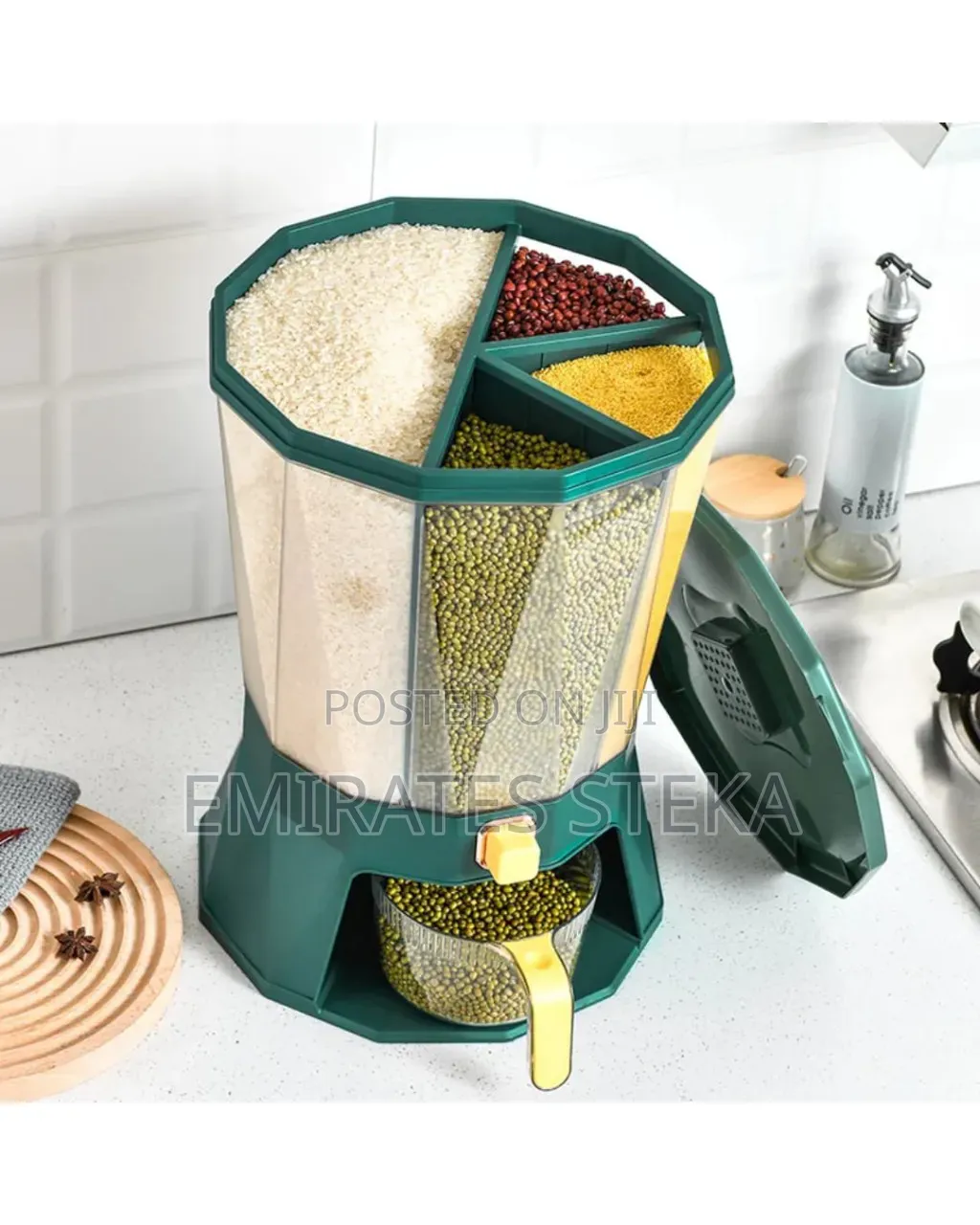 4 Point Partitioned Cereal Container