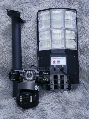 24/7 4G Solar Street Light 180W CCTV Camera | Triple Lens 6MP PTZ