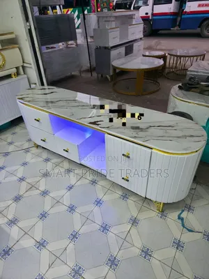 Pure Marbled 6ft Oval Stand With Led Lights