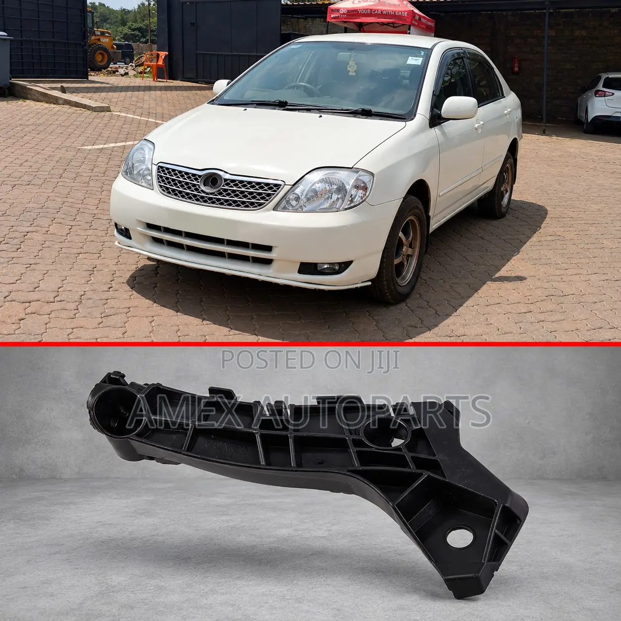 Front Bumper Bracket Toyota Corolla Nze 2005 Onwards