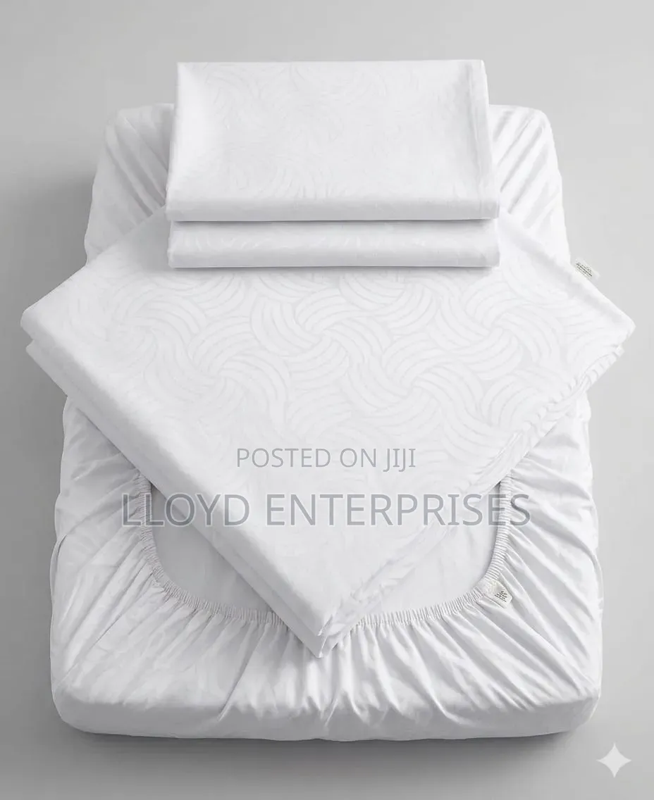 Plain Patterned Fitted Bedsheets Size 6by7 One Fitted Bedsheet