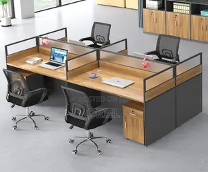 Office Workstation 4-Seater Workstation Table