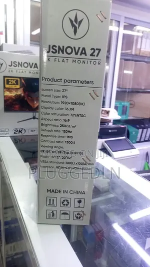 JSNOVA 27-Inch Full HD Flat Monitor.