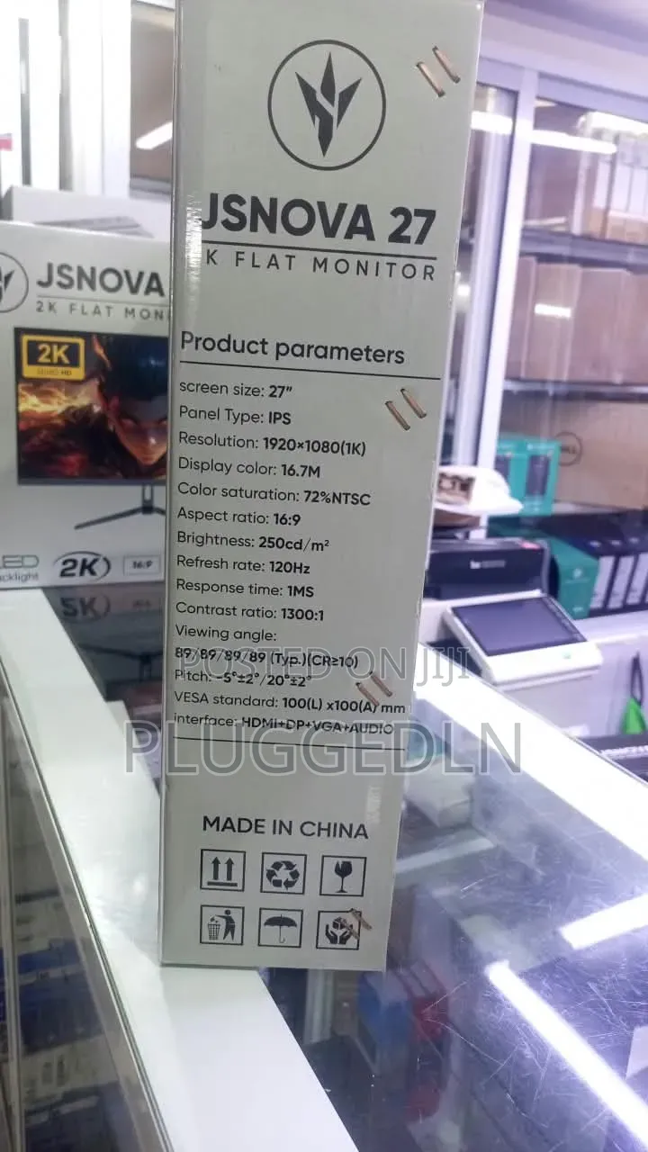 JSNOVA 27-Inch Full HD Flat Monitor.