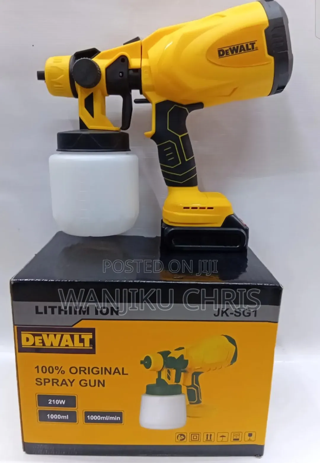 New Dewalt Cordless Spray Gun With 2 Battries Plus Charger