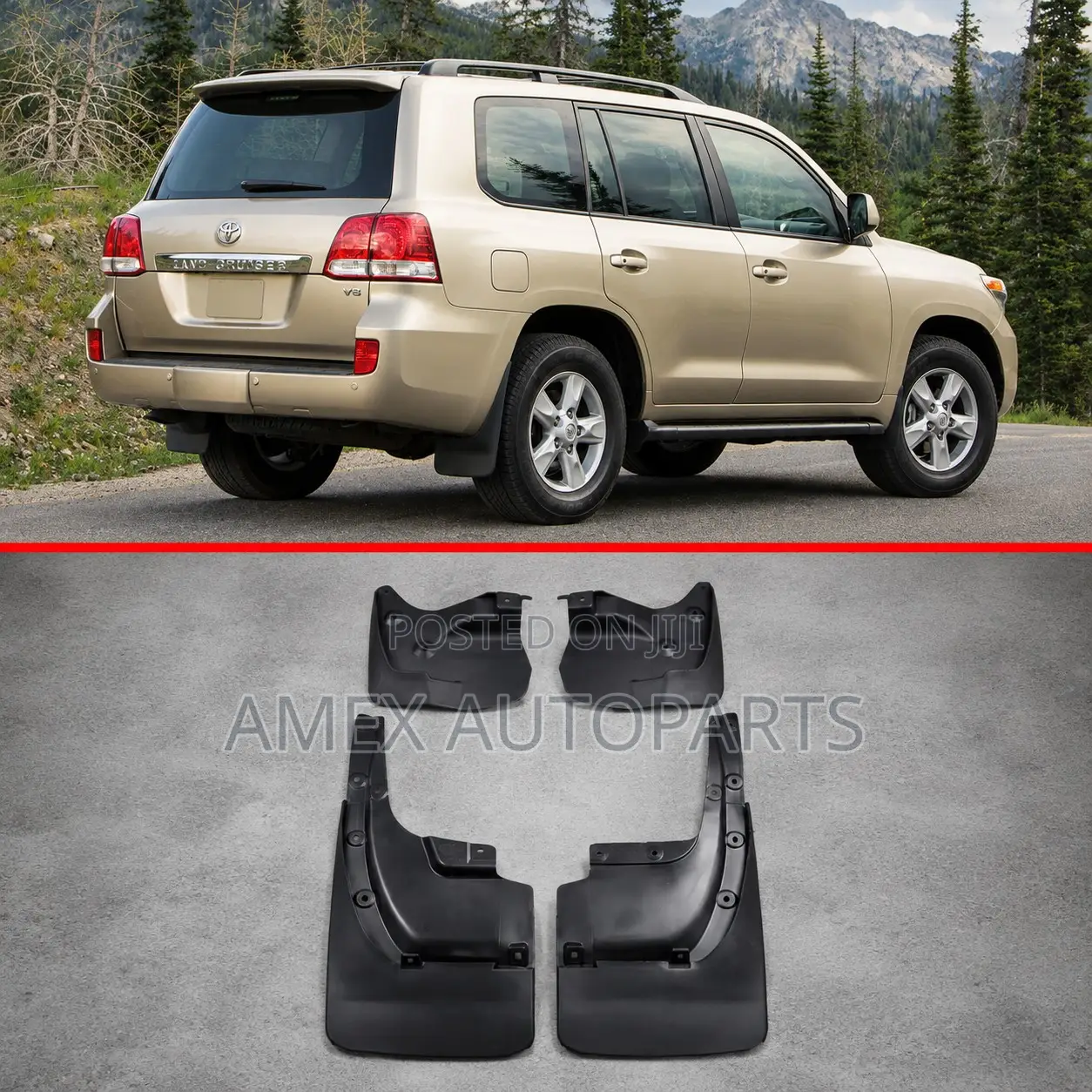 Mudflap Toyota Land Cruiser FJ200 2008 Onwards