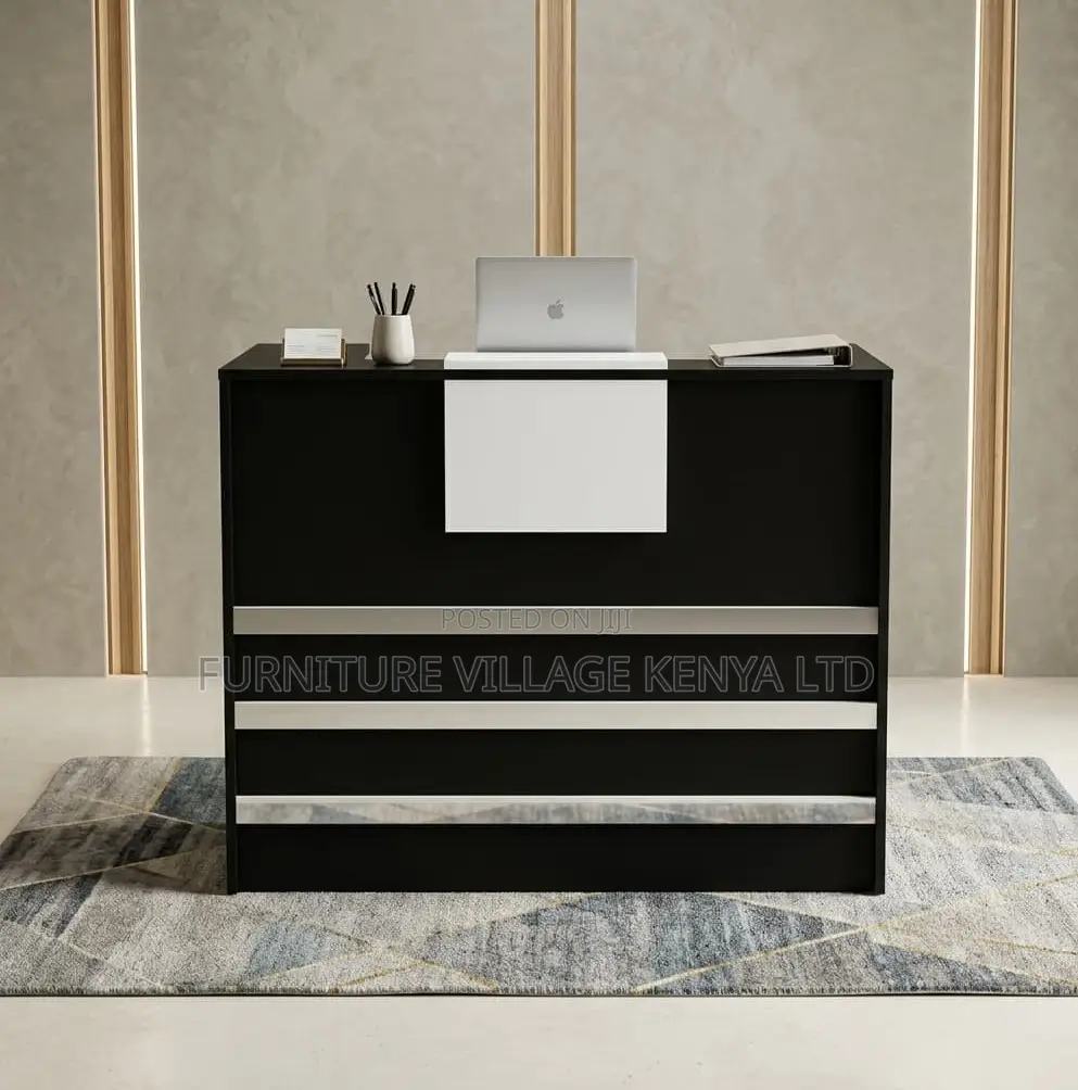 Reception Desk; 1.2 M Wooden Modern Designed Reception Table