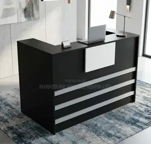 Reception Desk; 1.2 M Wooden Modern Designed Reception Table
