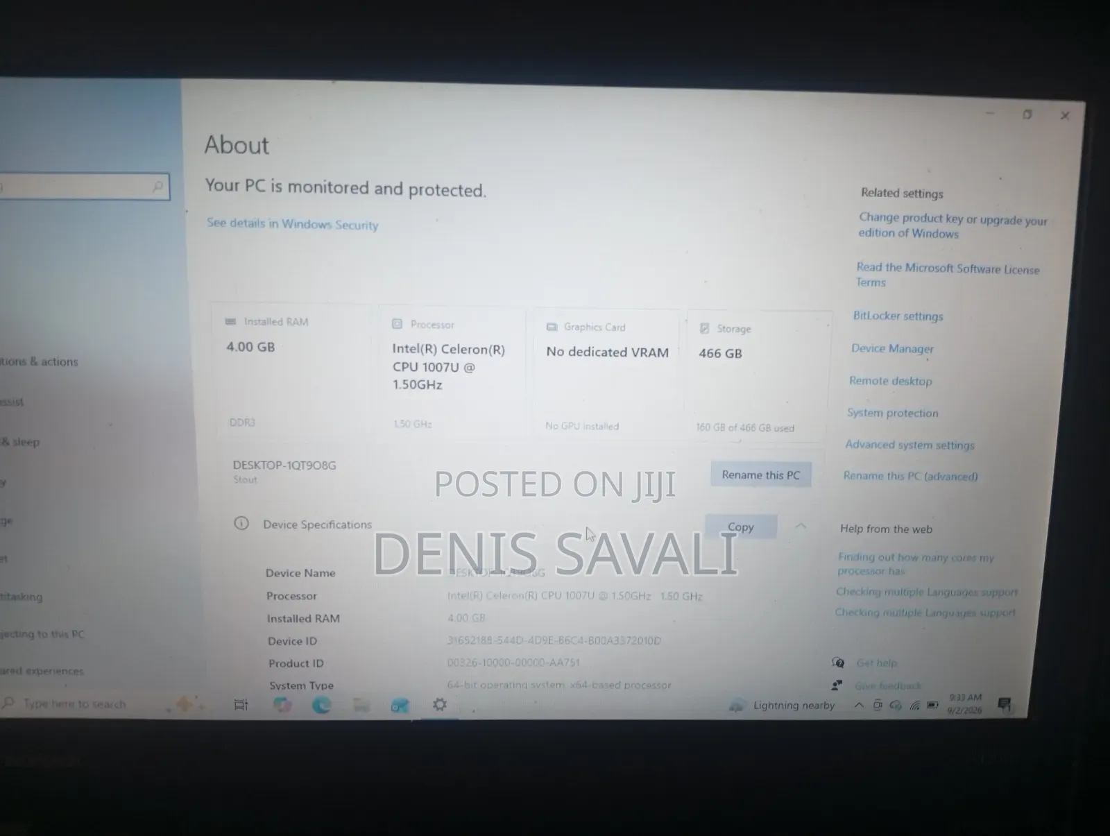 Laptop Lenovo ThinkPad X131e 4GB Intel Celeron HDD 640GB