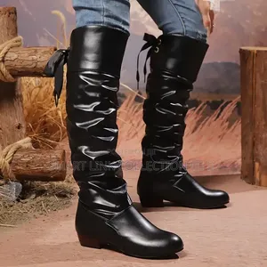 *Bow  Slouch Knee Boots* 