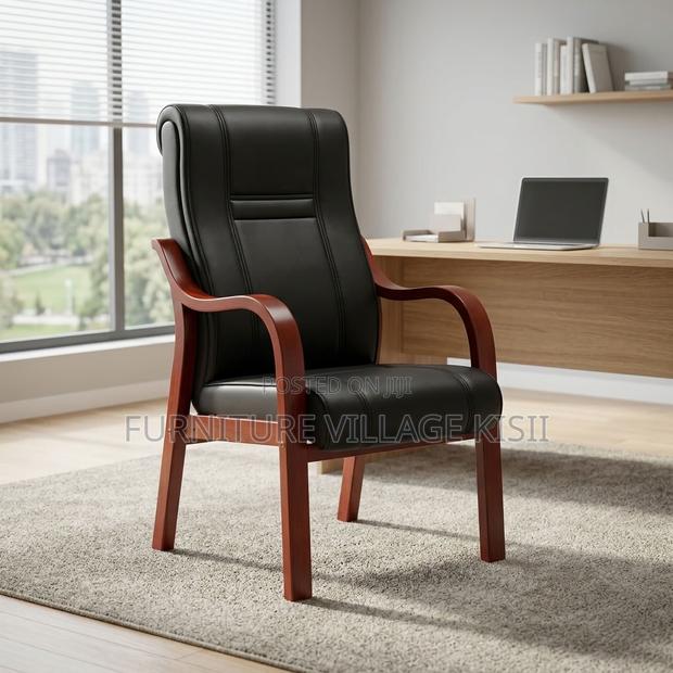 Executive Leather Visitor Seat - thumbnail 13