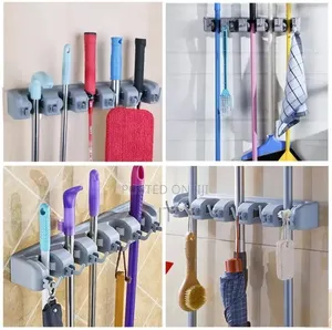 Broom Mop Holder Tidy Organizer, Wall Mounted Organizer W
