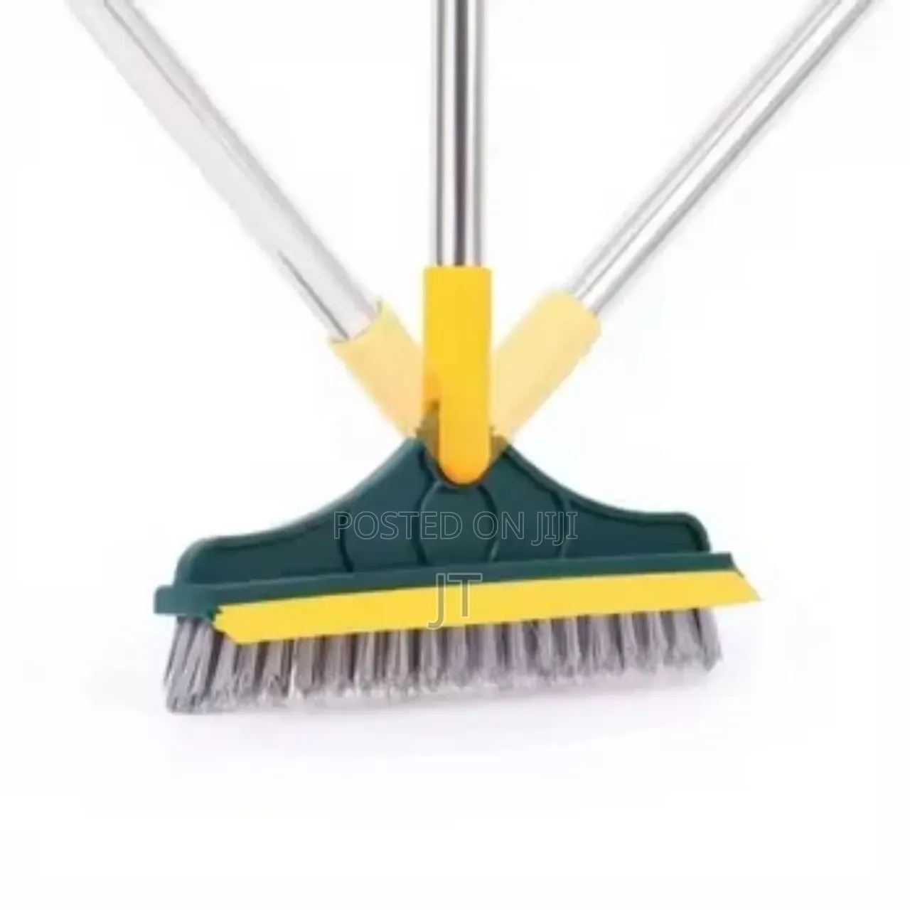 3-in-1 Floor Scrubbing v- Shaped Brush, Broom Squeegee