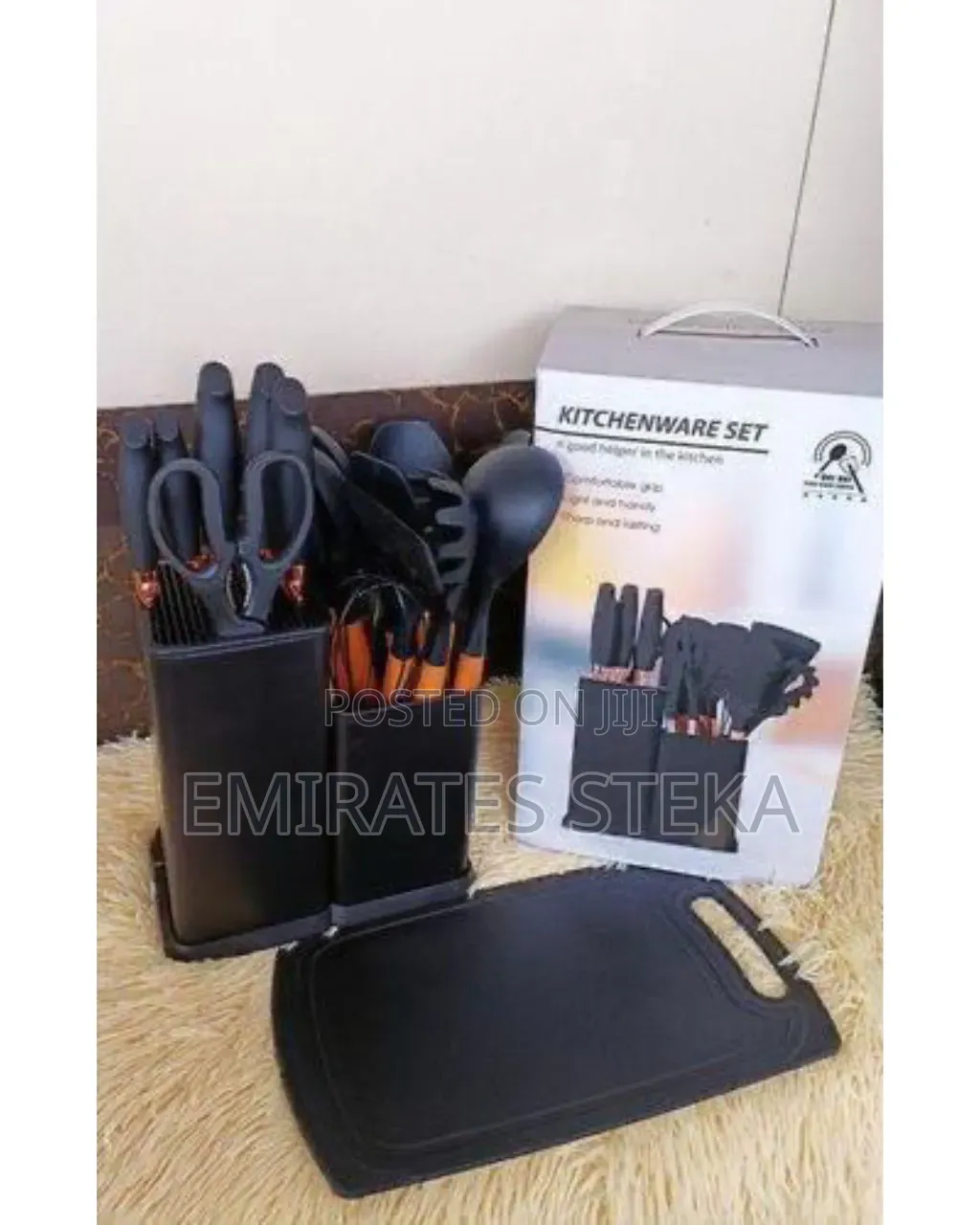 19PC Executive Silicone Spoons Black