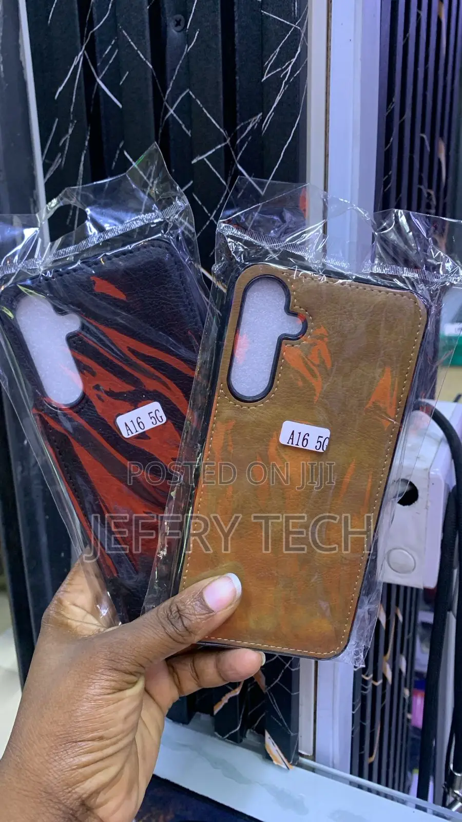 Brown Vegan Leather iPhone 17 Pro Max Case a Cutout to the Apple Logo