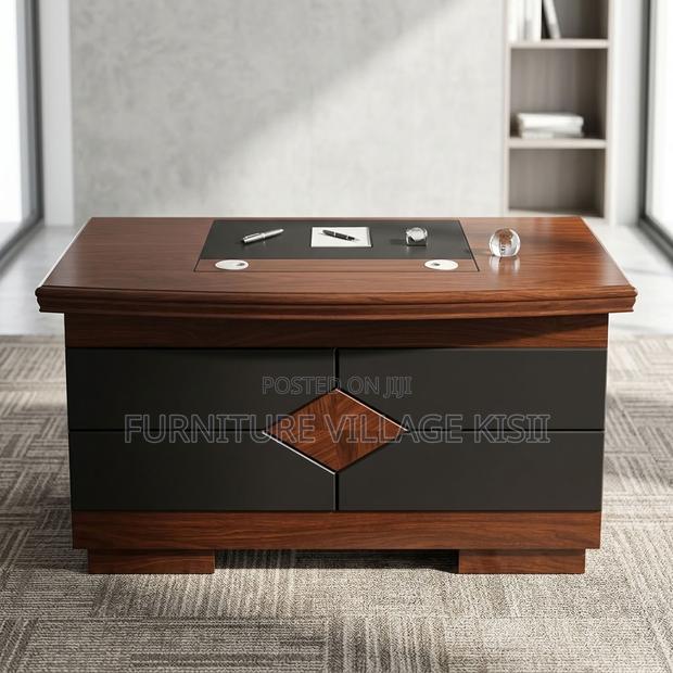 1.2m Mahogany Office Desk - thumbnail 6