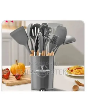 Silicone Spoons 12pc Grey