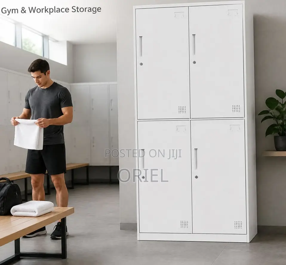 Modern Office Cabinet : School 4-Door Storage Cabinet