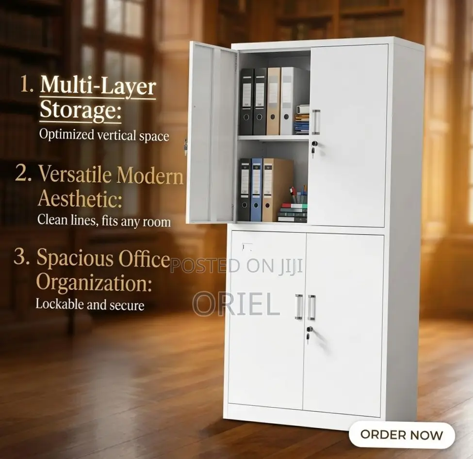 Modern Office Cabinet : School 4-Door Storage Cabinet