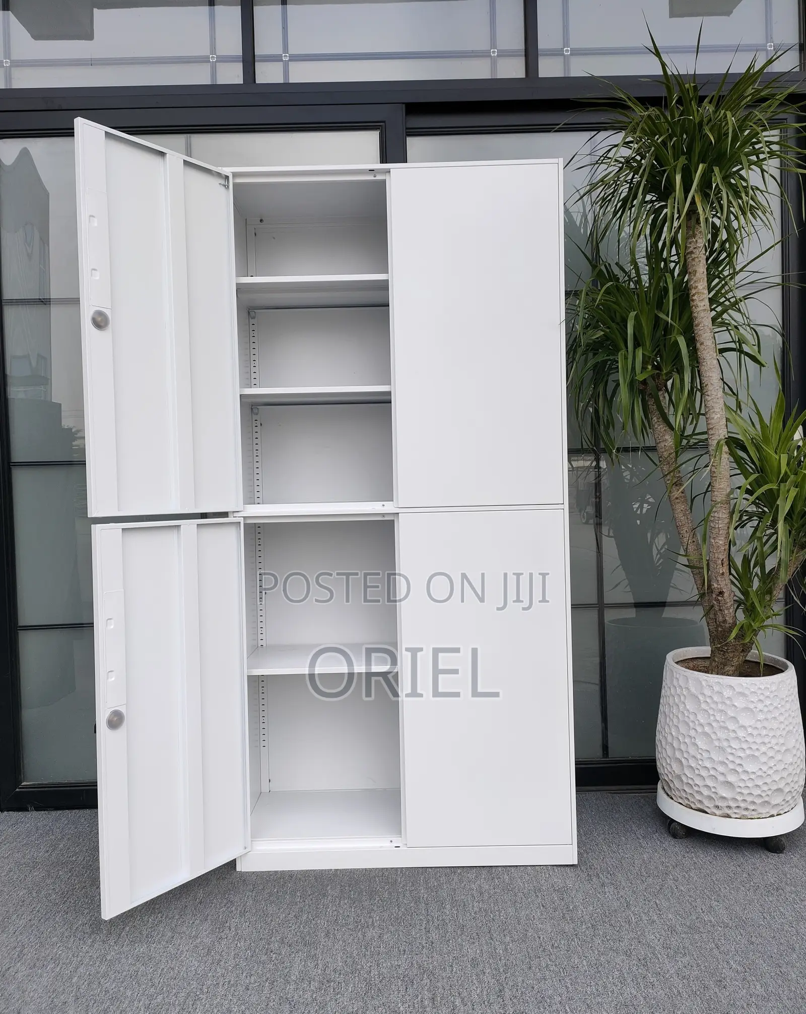 Modern Office Cabinet : School 4-Door Storage Cabinet