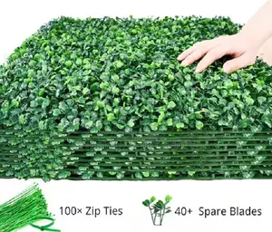 Artificial Hedge Panels for Balcony Décor