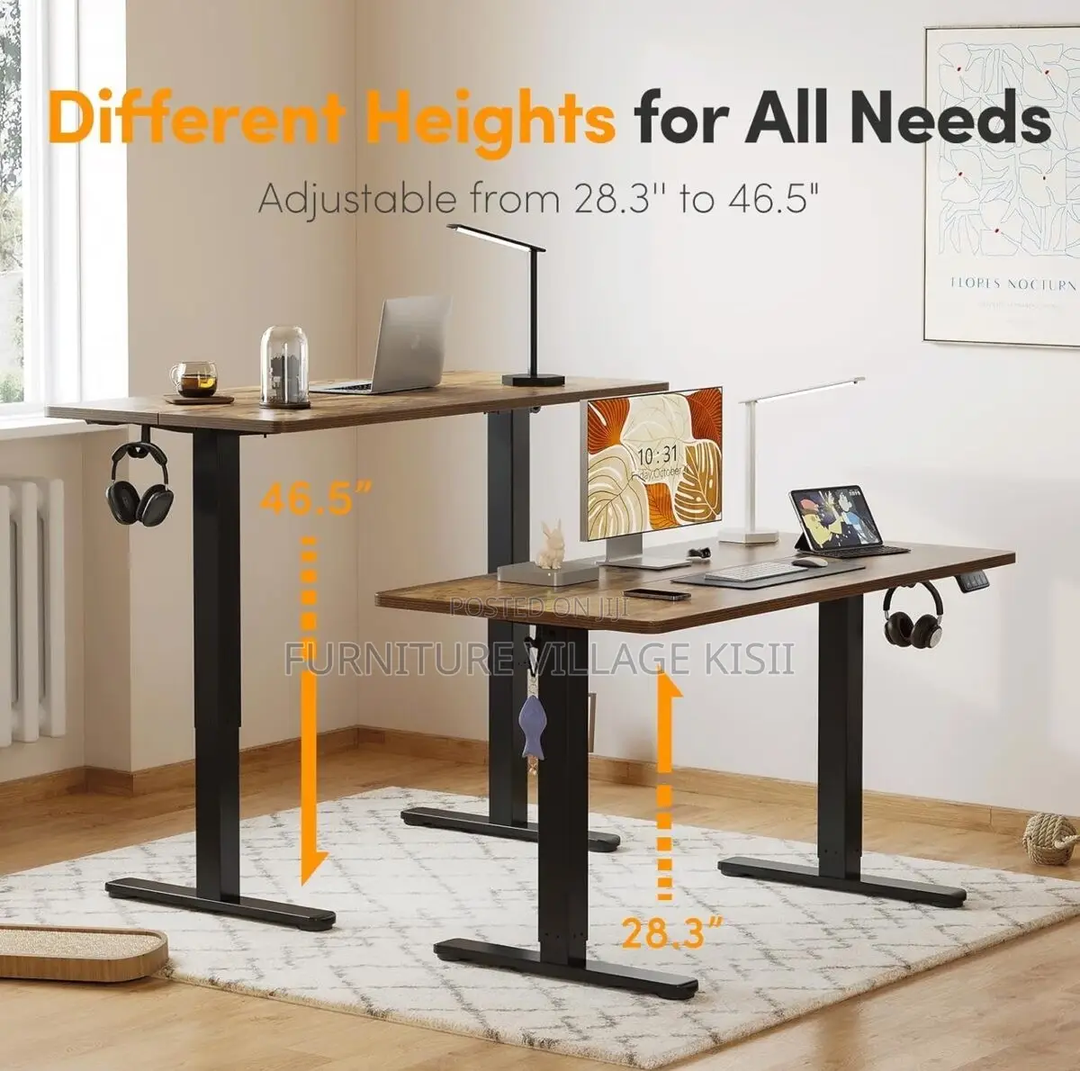 Office Furniture; 120Cm Electric Standing Table