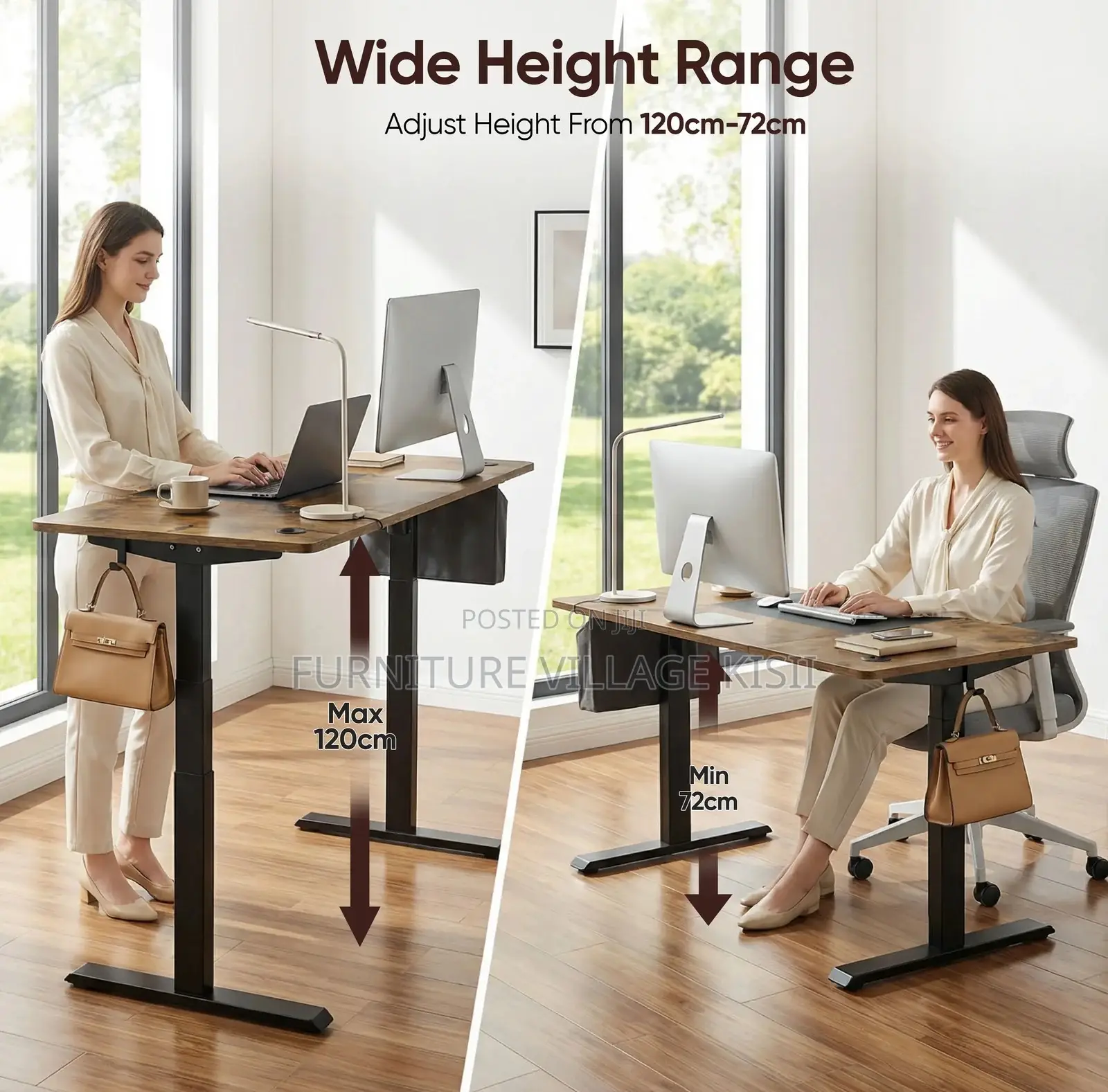Office Furniture; 120Cm Electric Standing Table