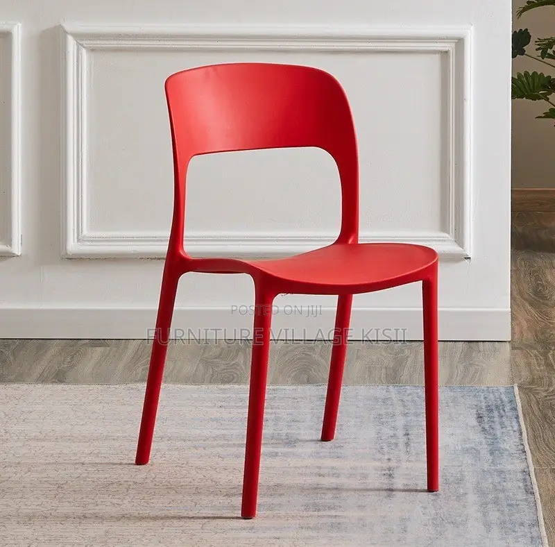 Office Chair; Retro Plastic Visitors Chair.