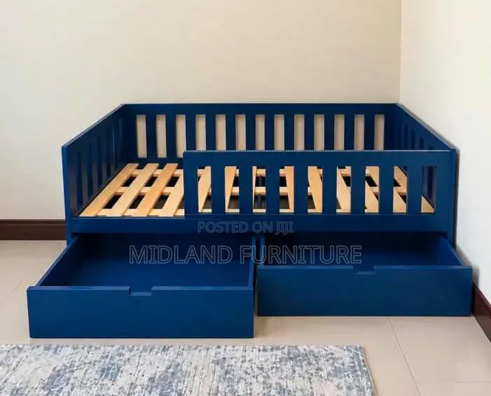 Toddler Bed With Safety Barrier Enclosure Pay on Delivery