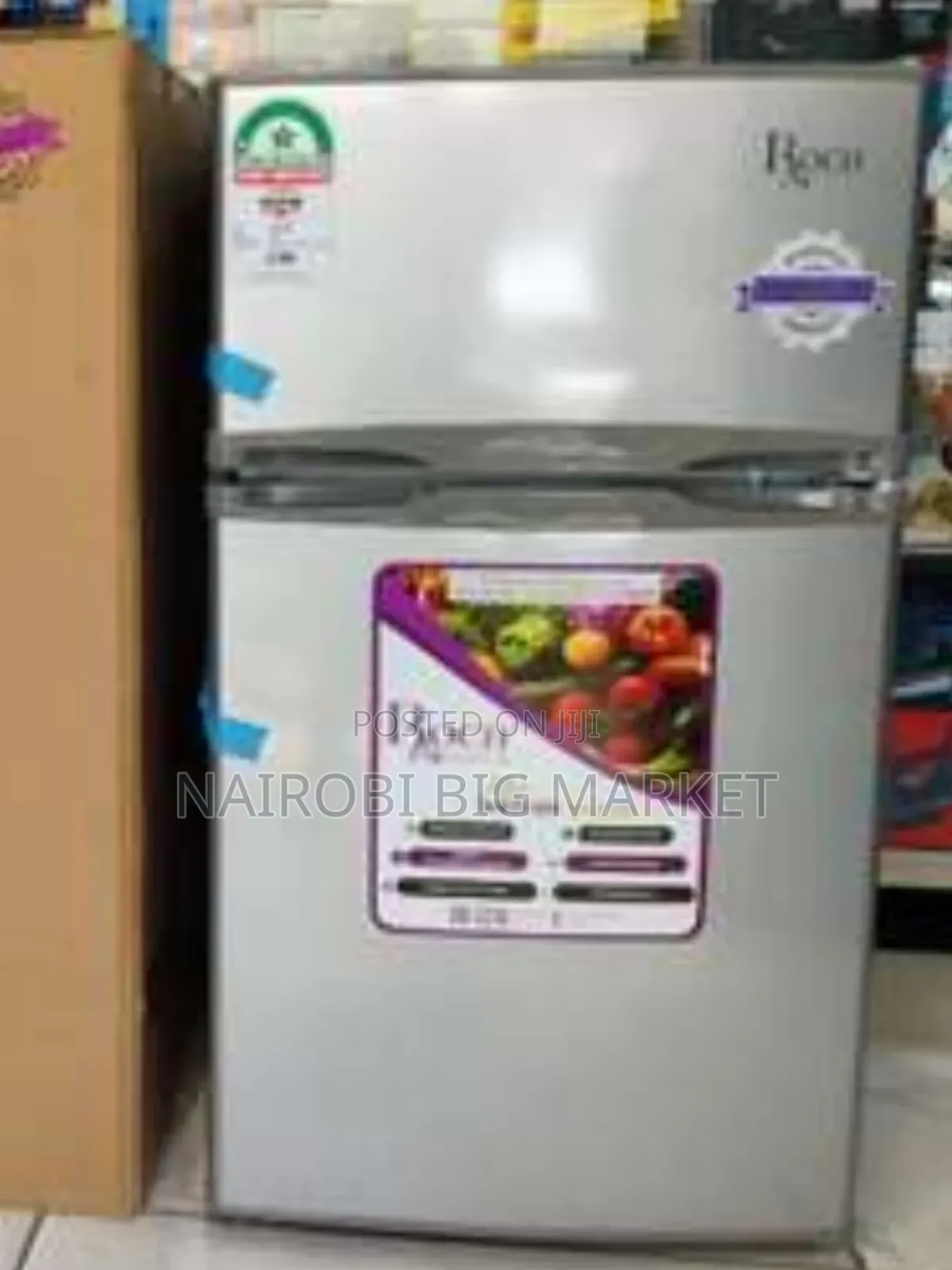 Roch 95l Double Door Fridge