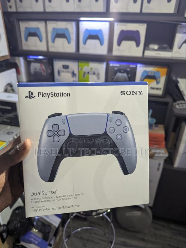 Sony Playstation 5- Sterling Silver Dual Sense - main view