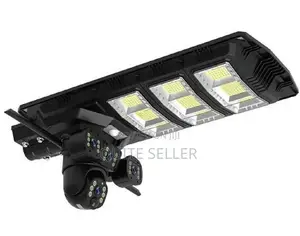 4G Triple-Lens Solar CCTV + Street Light, With Three Video