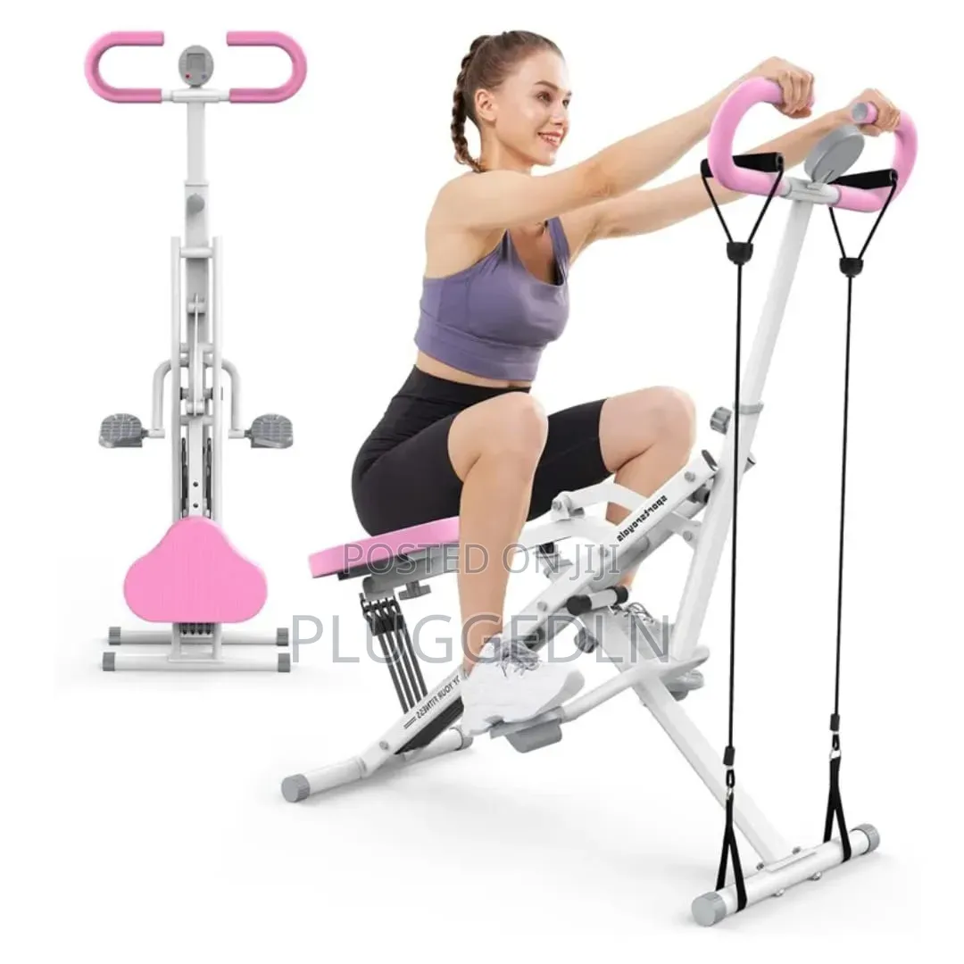 Adjustable Assisted Squat and Rowing Machine