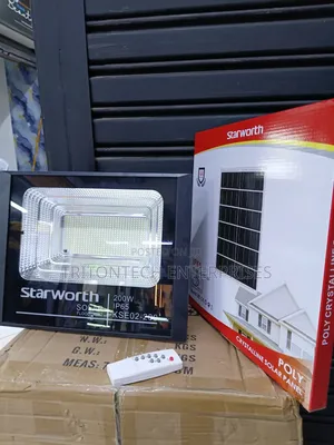 Starworth 200W Solar Flood Light IP65 Waterproof Outdoor Security Lamp