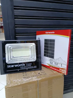 Solar LED Floodlight With Remote Control Panel