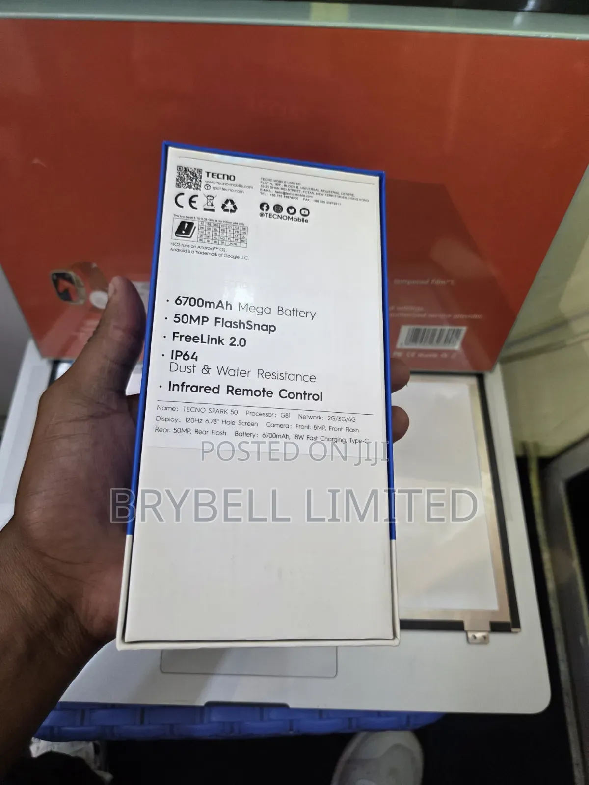 New Tecno Spark 50 128 GB Black