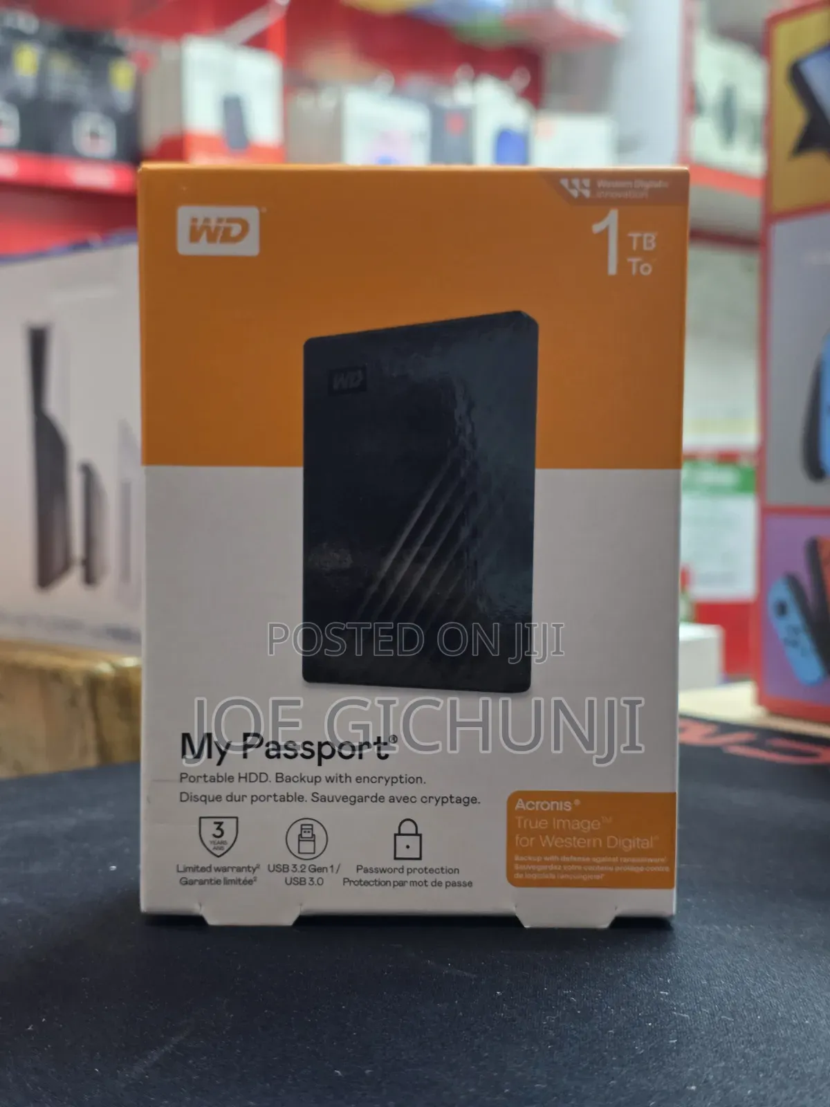 Western Digital My Passport 1TB Portable External Hard Drive